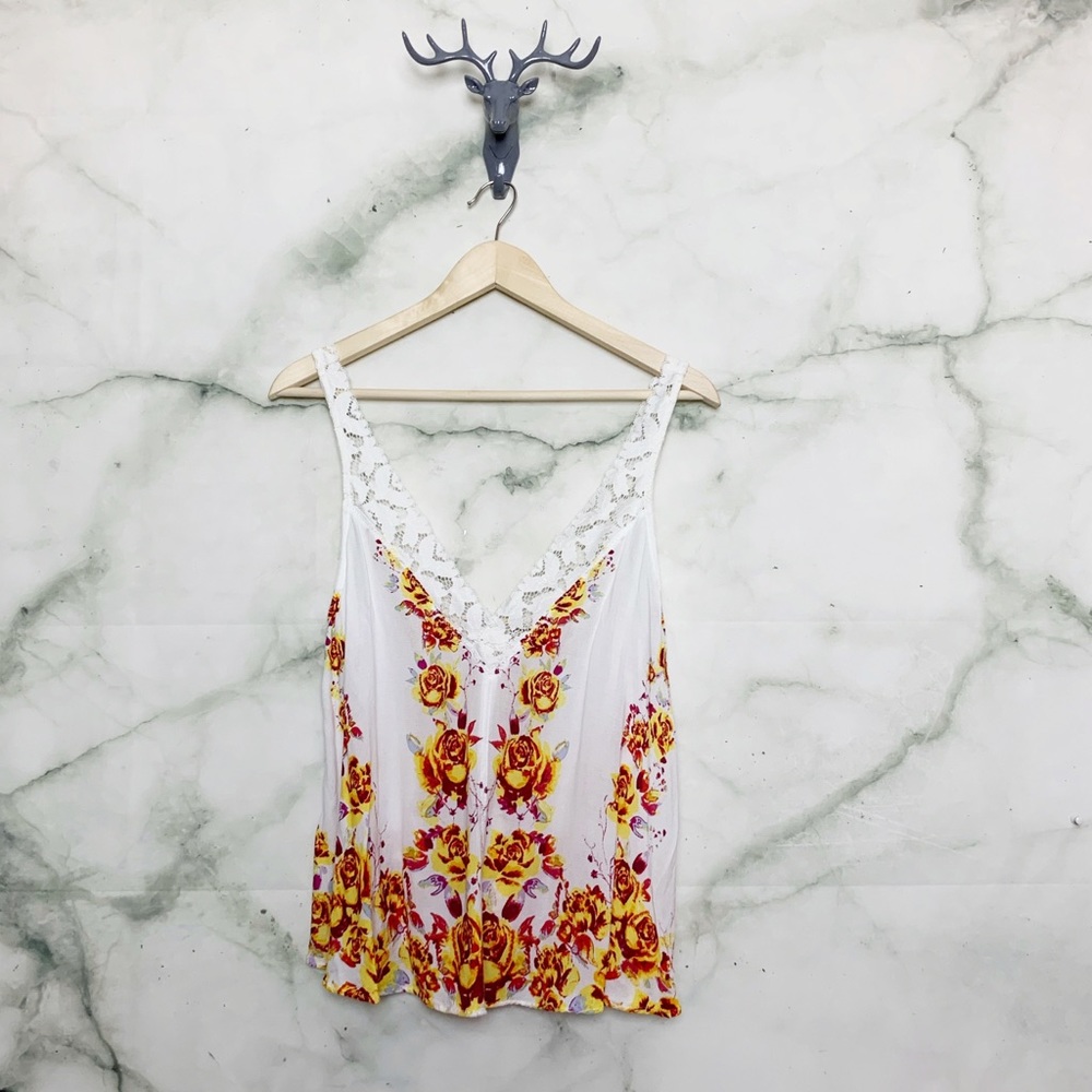 Free People Intimately Free Floral Slip Top M